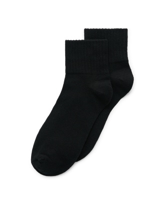 ECCO Retro Ankle-cut 2-pack Quality Sports Socks - Black - Main