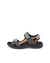 Men's ECCO® Onroads Nubuck Outdoor Sandal - Grey - Outside