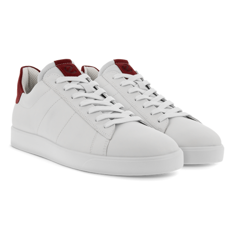 Men's ECCO® Street Lite Leather Sneaker | White