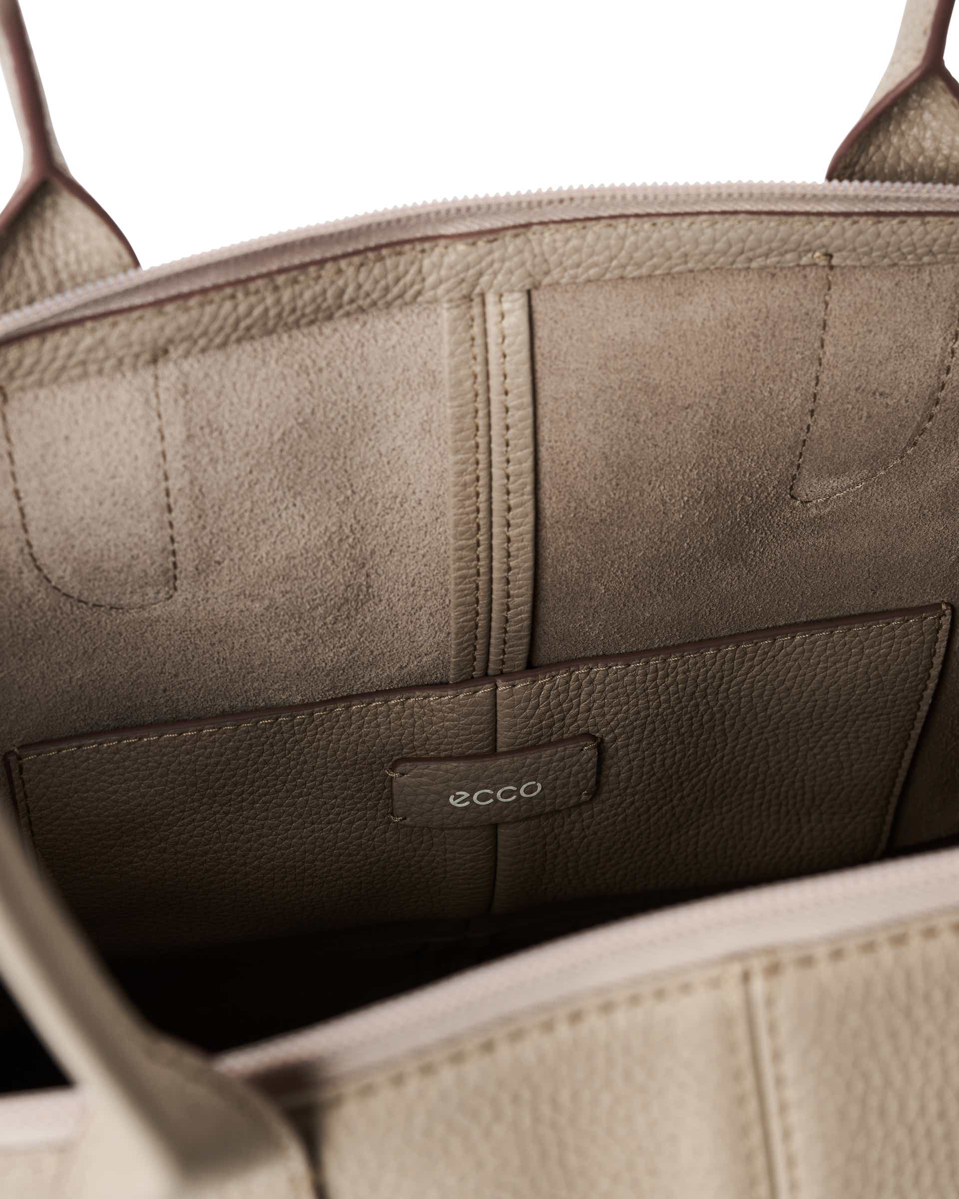ECCO® Tote kožna duboka prostrana torba - Bež - Inside