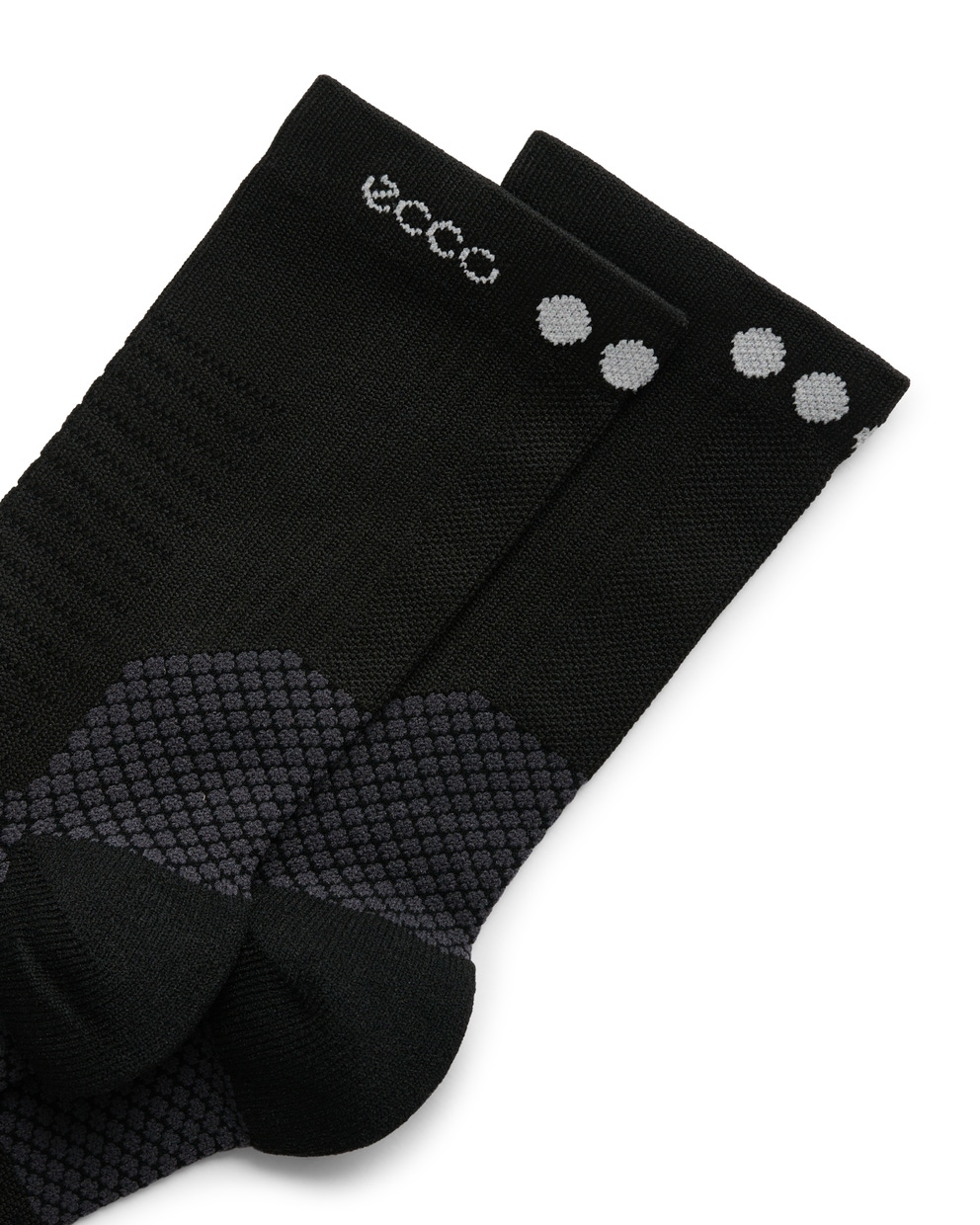 ECCO® Tour Lite poolkõrged sokid unisex - Must - Detail-1