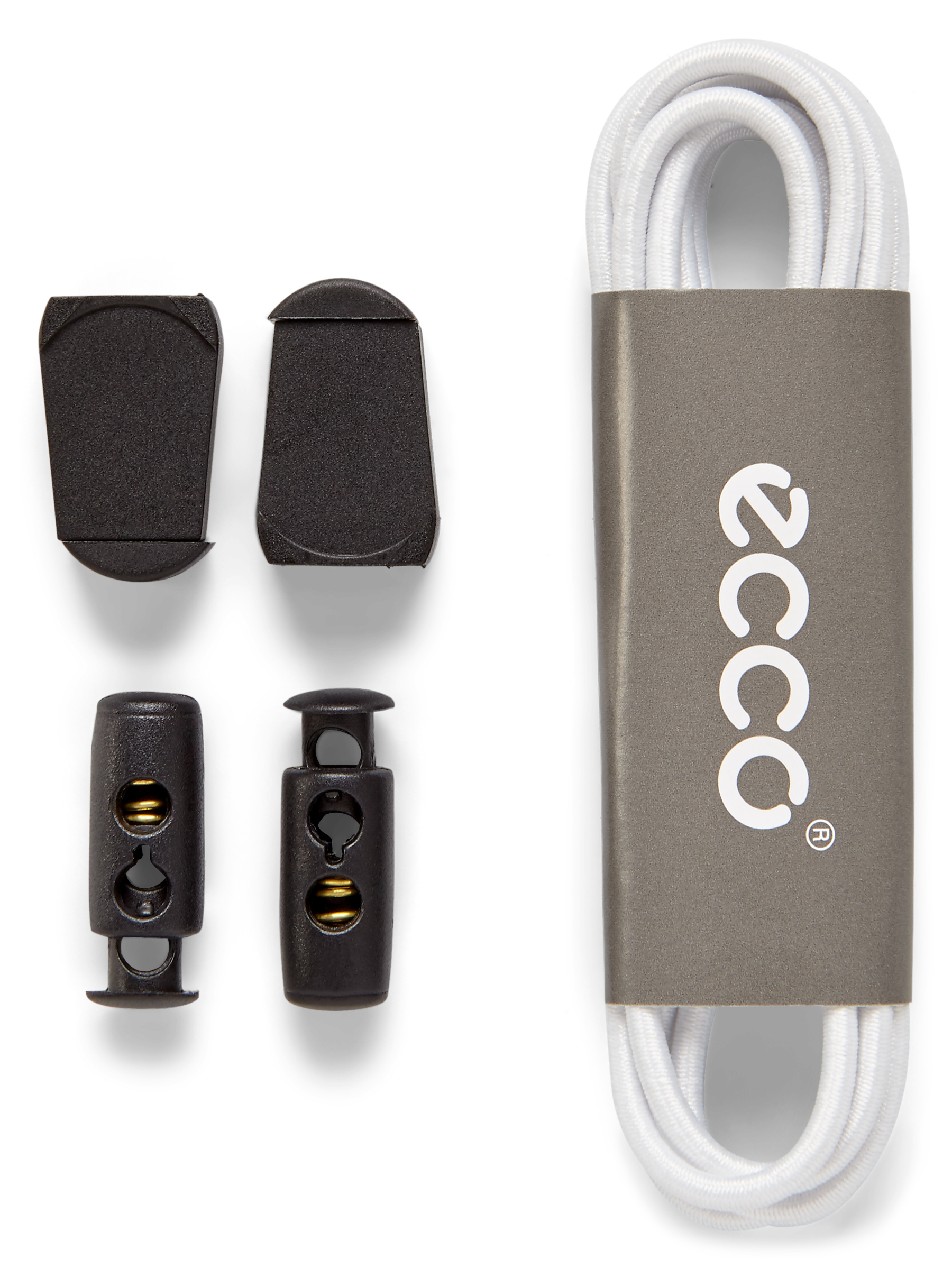 ECCO® Fast Lock Laces - White - Detail-1