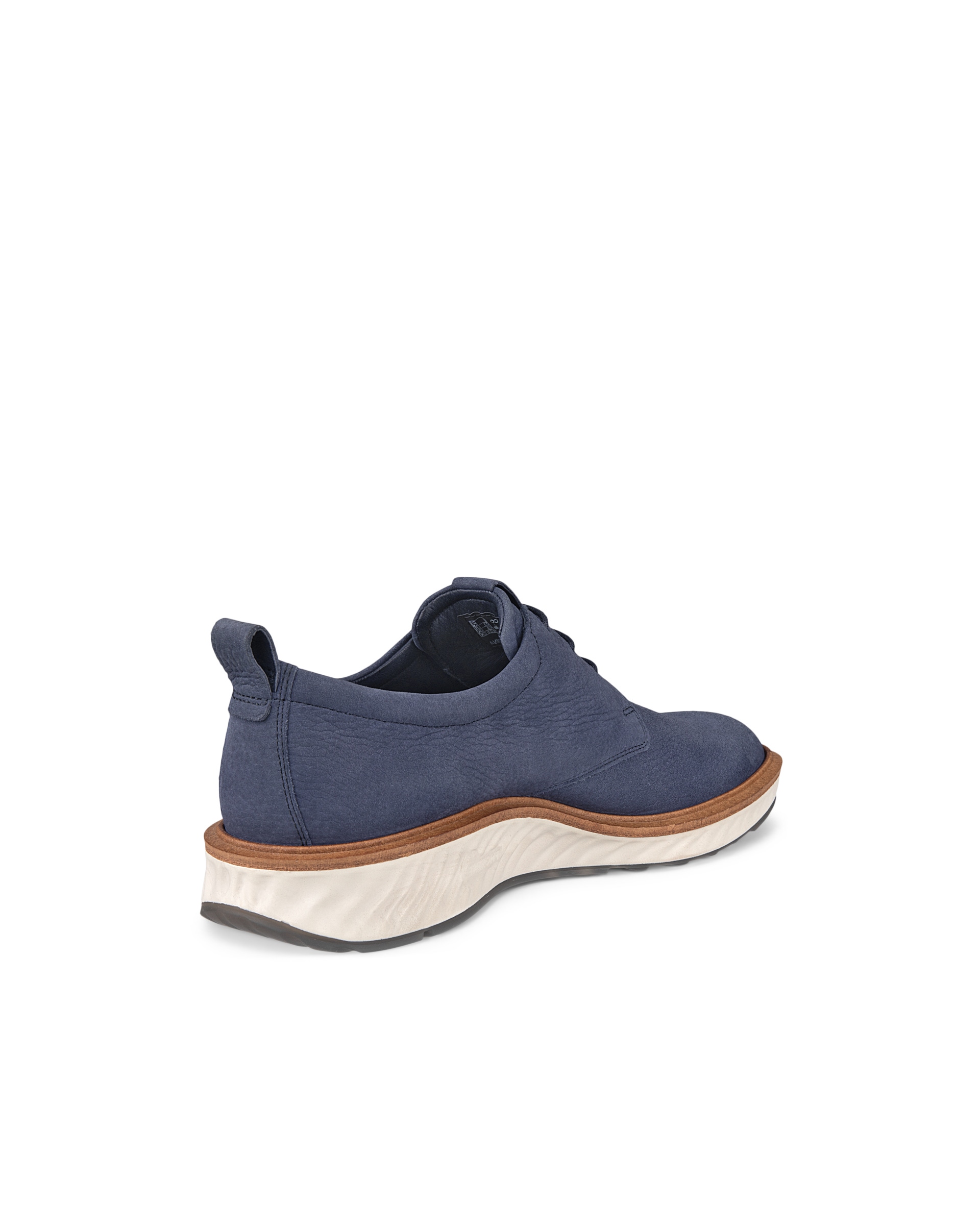 ECCO ST.1 Hybrid メンズ ヌバックダービーシューズ - 青 - Back