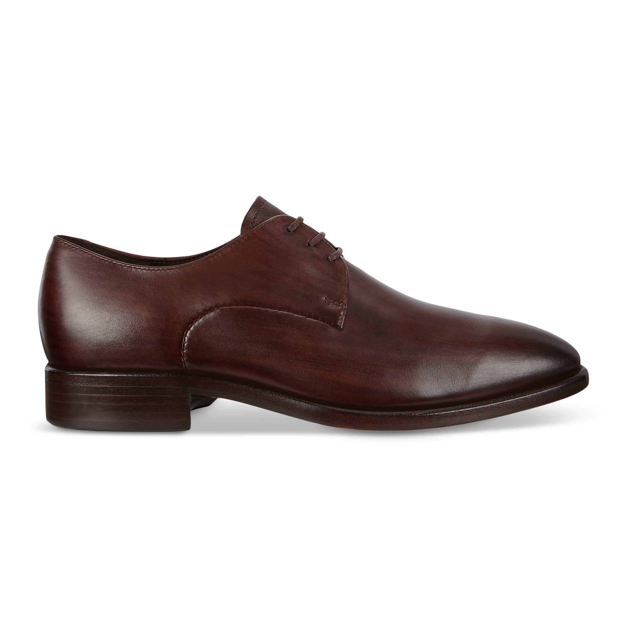 ECCO Vitrus Mondial メンズ レザーダービーシューズ - 茶色 - Outside