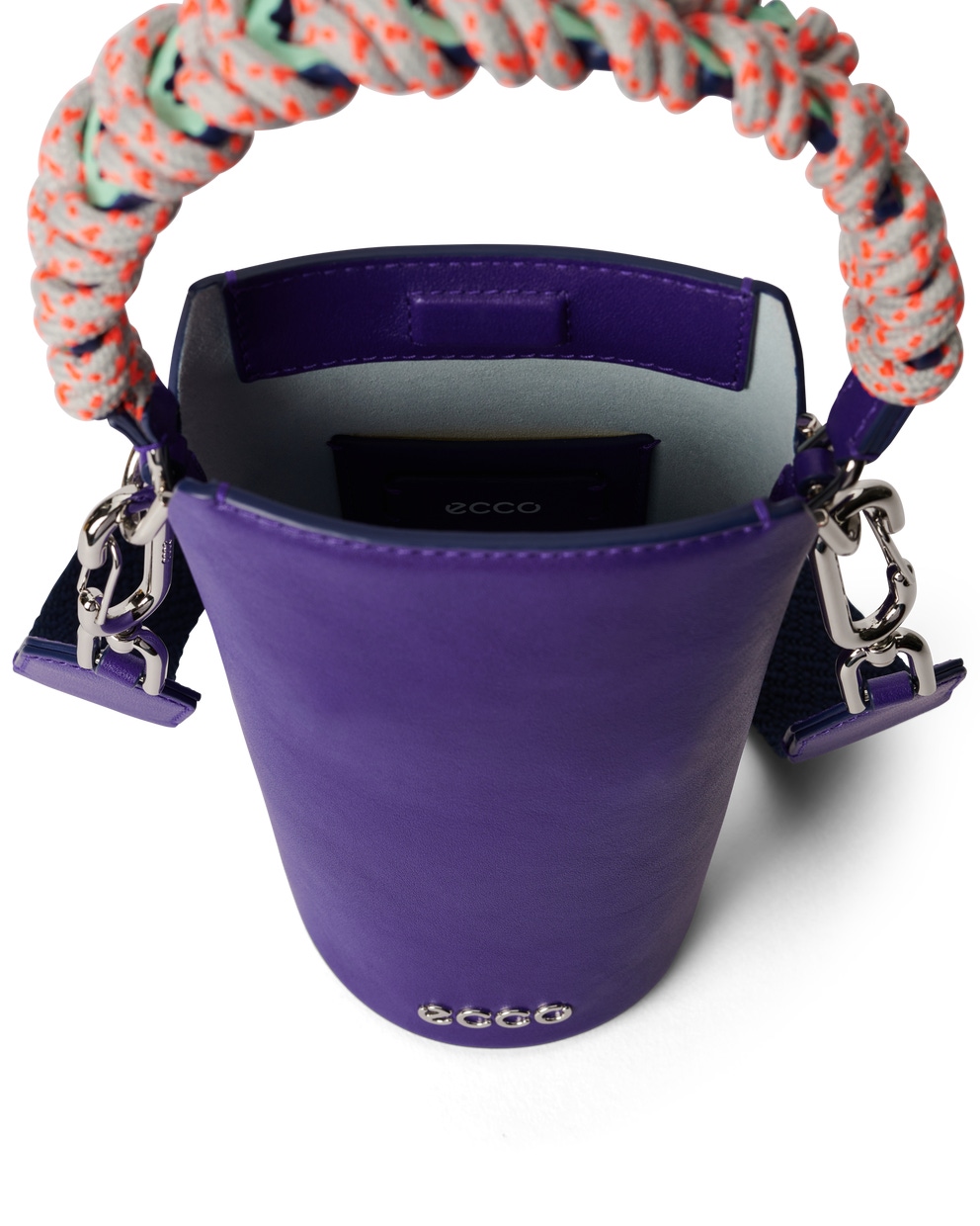 ECCO SOFT SMOOTH POT BAG  - Purple - Inside