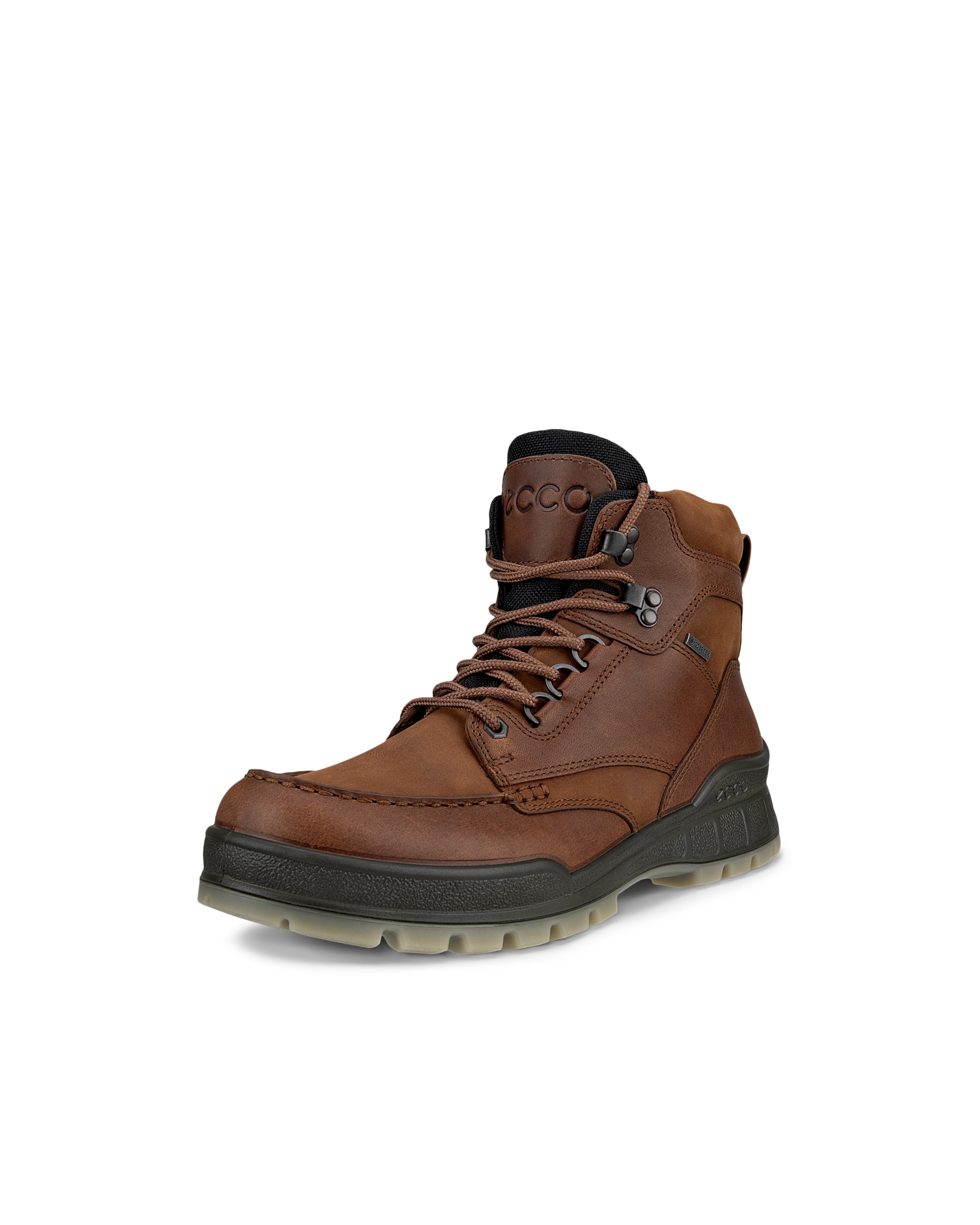 ECCO Track 25 Mens Waterproof Leather Boots - Brown - Main