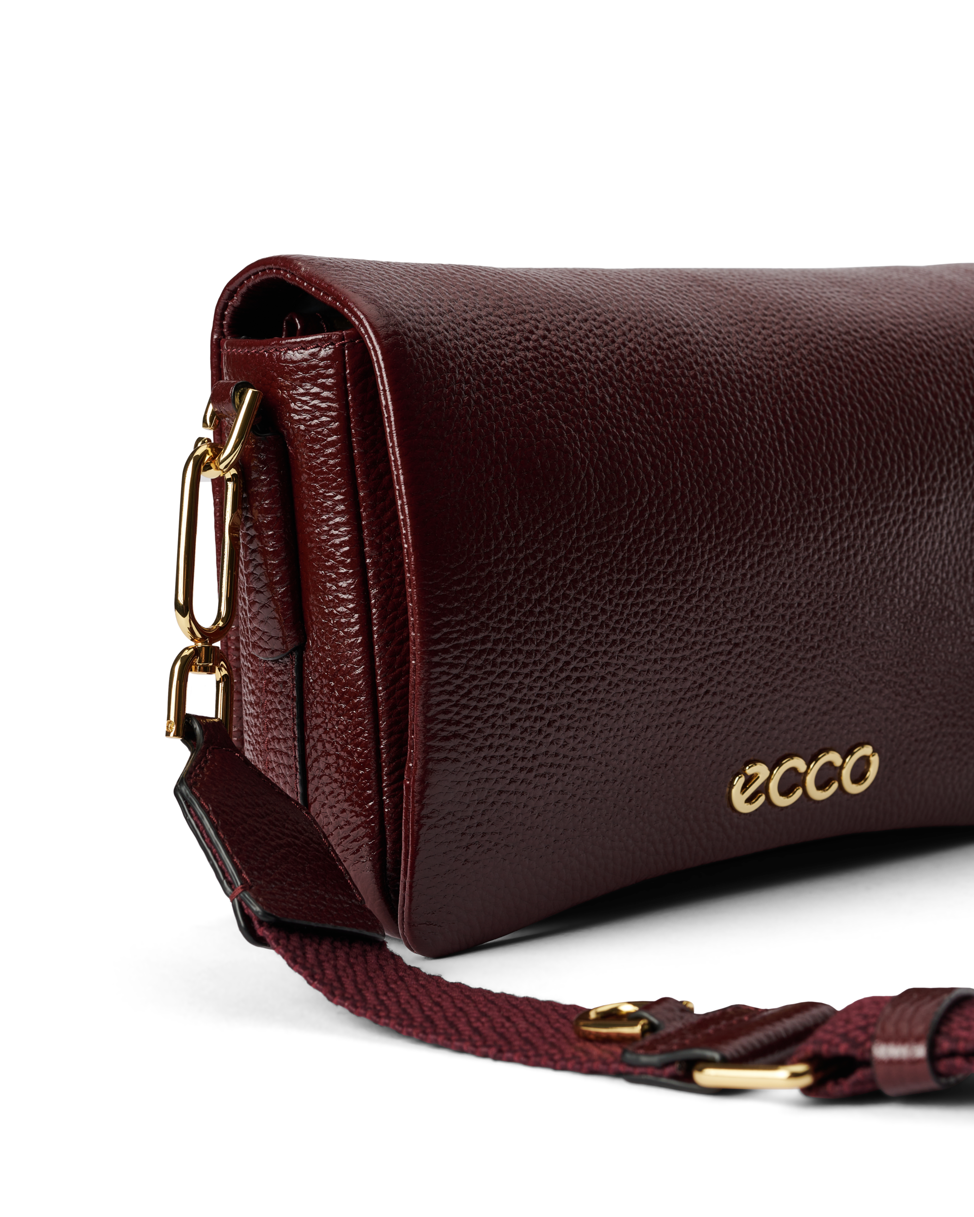 ECCO Pinch Bag L Soft Shine Pebbled - Red - Detail-1