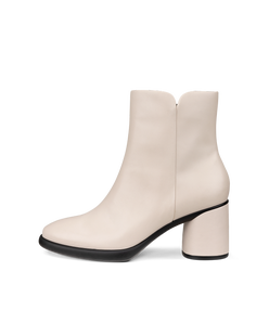 Botas de caña media de piel ECCO® Sculpted LX 55 para mujer - Blanco - Outside