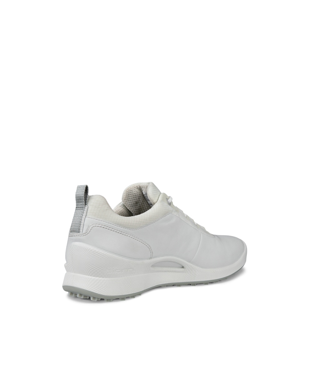 Men's ECCO® Golf Biom Hybrid Leather Waterproof Shoe - White - Back