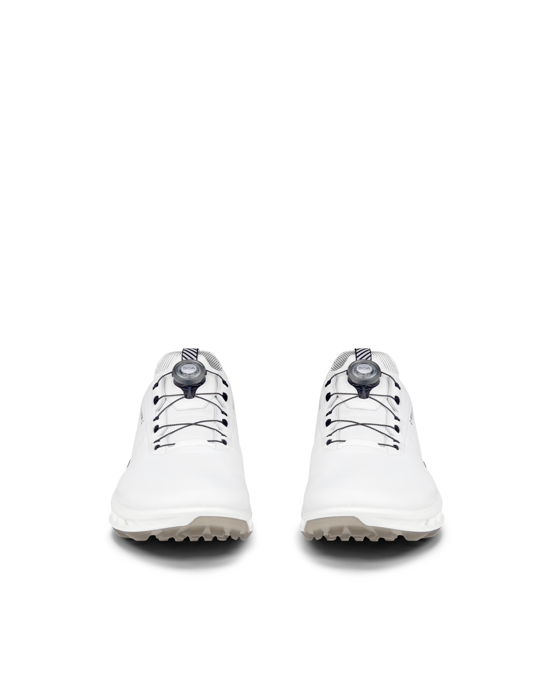 남성 ECCO® Golf Biom C4 가죽 고어텍스 골프 슈즈 - White - Front pair