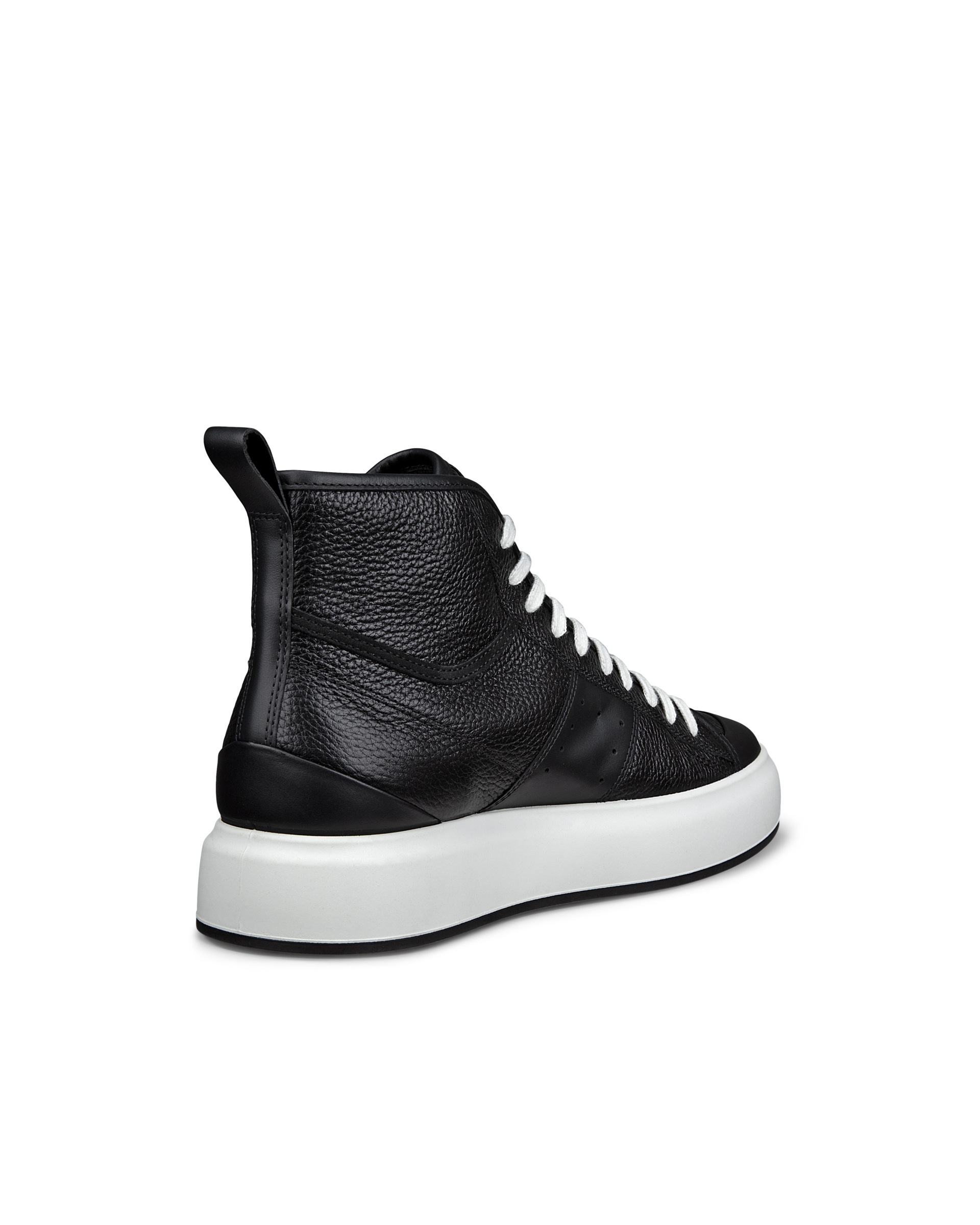 ECCO® Street Ace baskets montante en cuir pour homme - Noir - Back