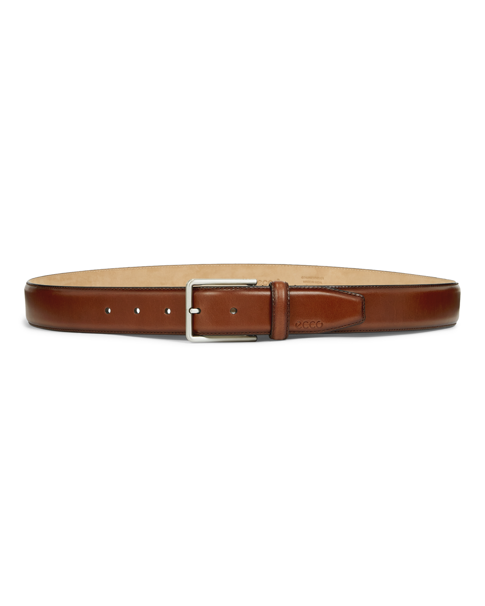 Men's ECCO® Leather Belt - Brown - Main