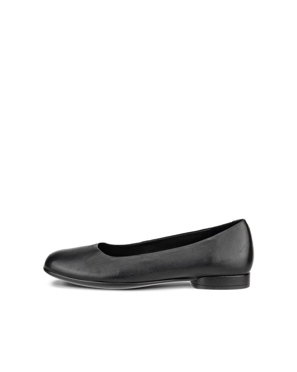 Women s ECCO Anine Leather Ballerina Black