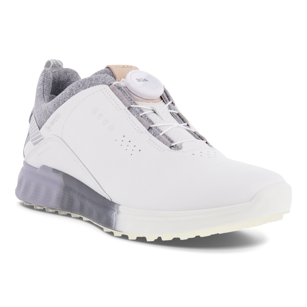 Zapatos golf de piel Gore-Tex ECCO® Golf S-Three para mujer - Blanco - Main