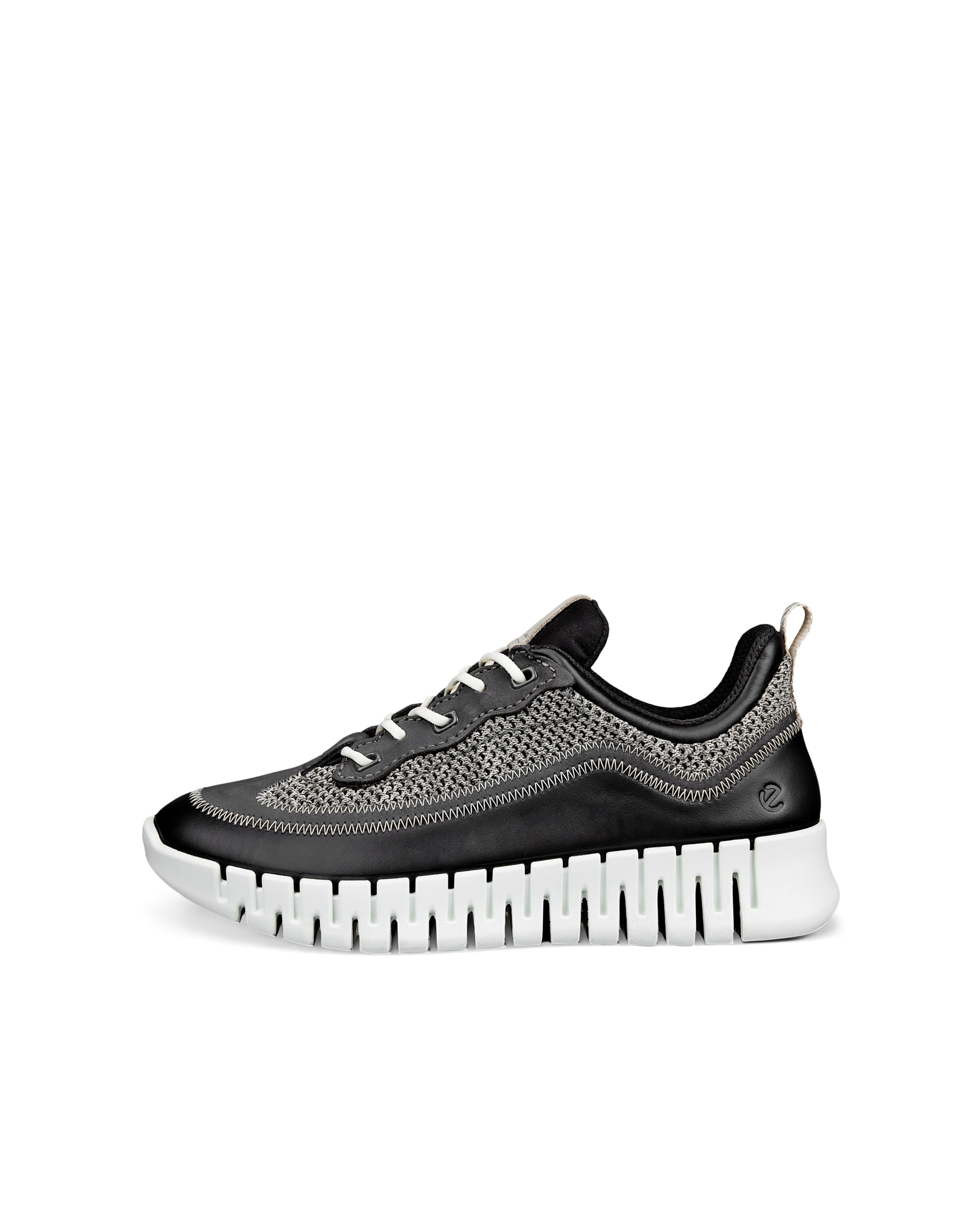 Ténis couro mulher ECCO® GRUUV - Preto - Outside