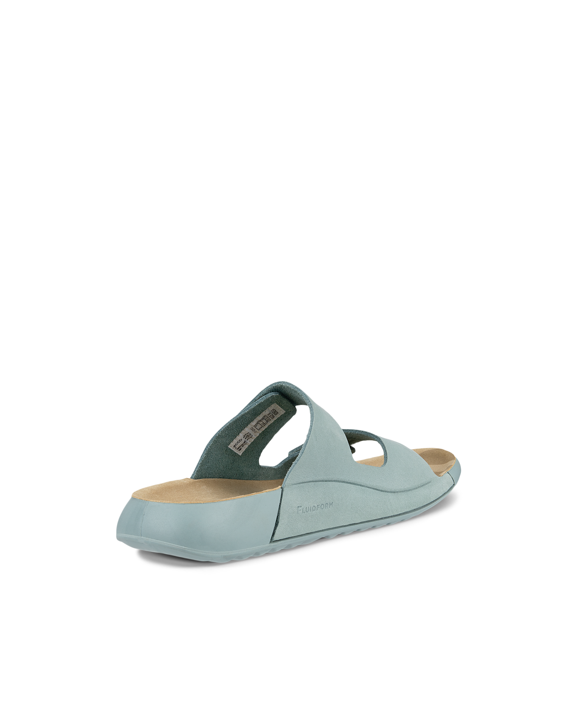 ECCO® Cozmo sandale en nubuck deux brides pour femme - Vert - Back