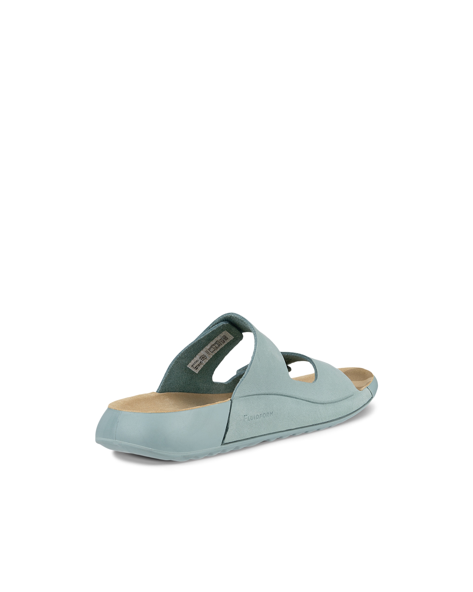 ECCO® Cozmo sandale en nubuck deux brides pour femme - Vert - Back