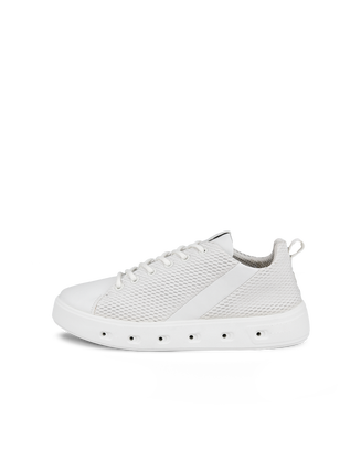 Zapatillas de piel Gore-Tex ECCO® Street 720 para mujer - Blanco - Outside