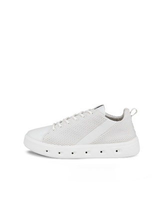 Women's ECCO® Street 720 Leather Gore-Tex Sneaker - White - Outside