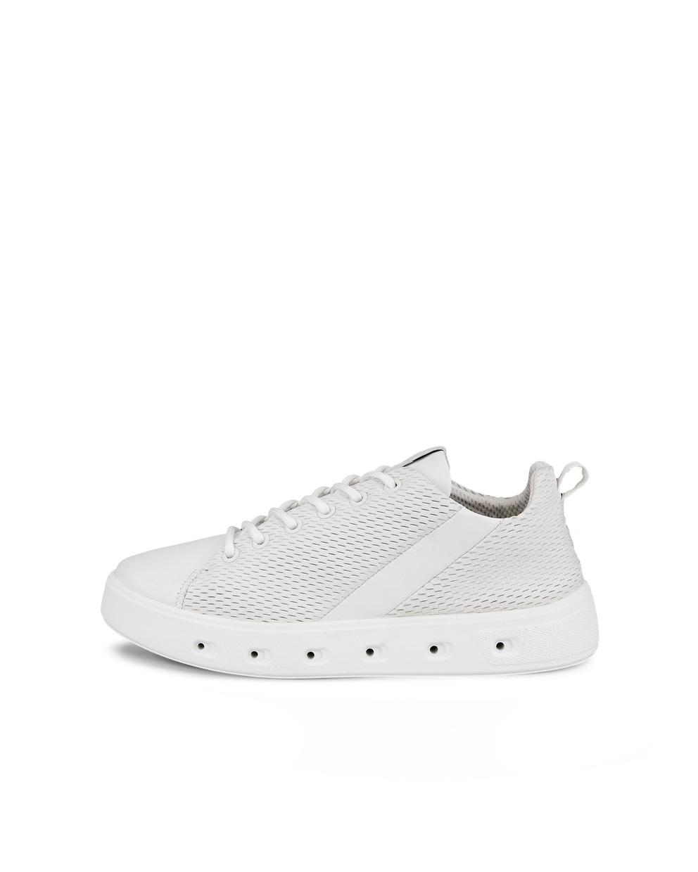 Women's ECCO® Street 720 Leather Gore-Tex Sneaker - White - Outside