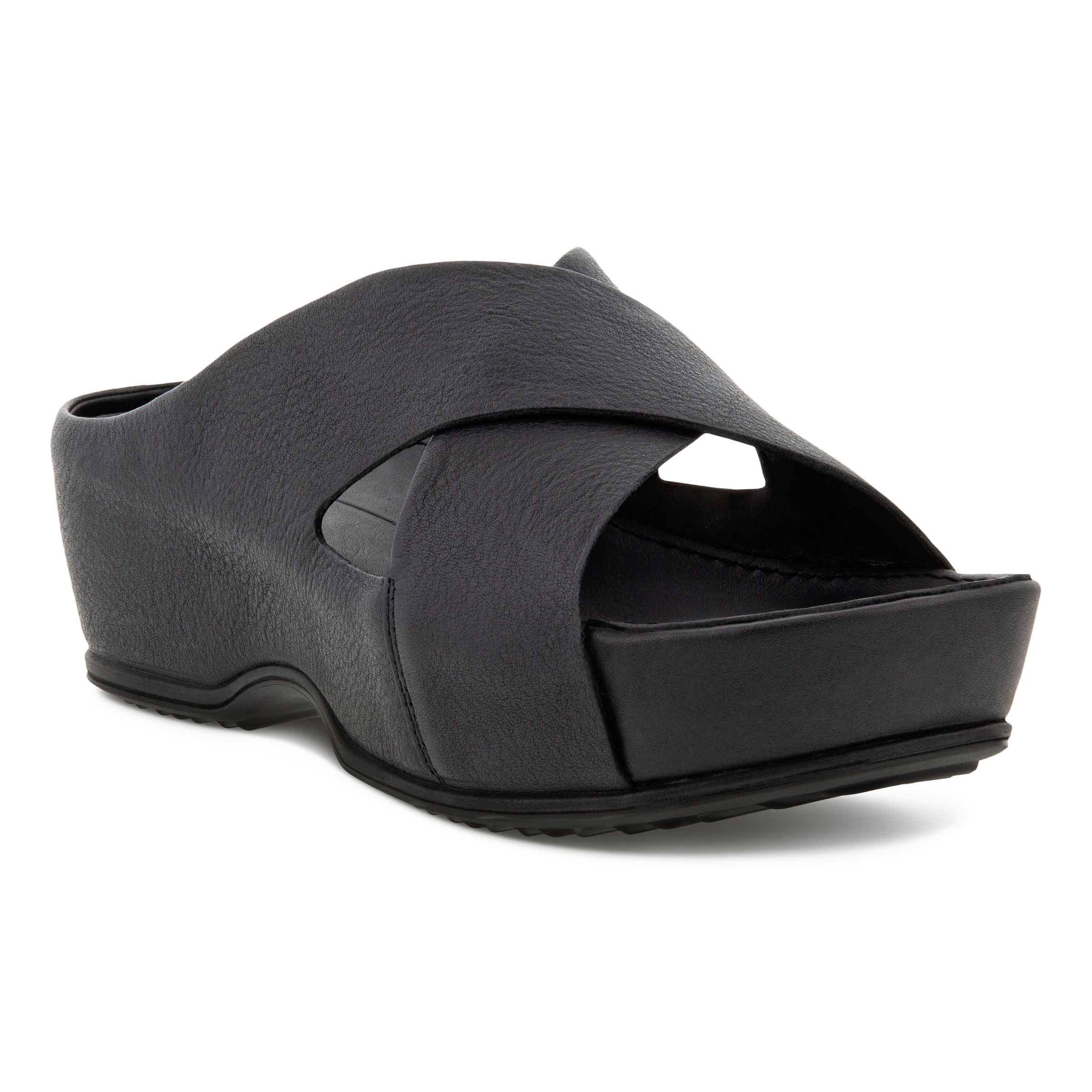 ECCO Ifla ウィメンズ レザークロッグ - Black - Main