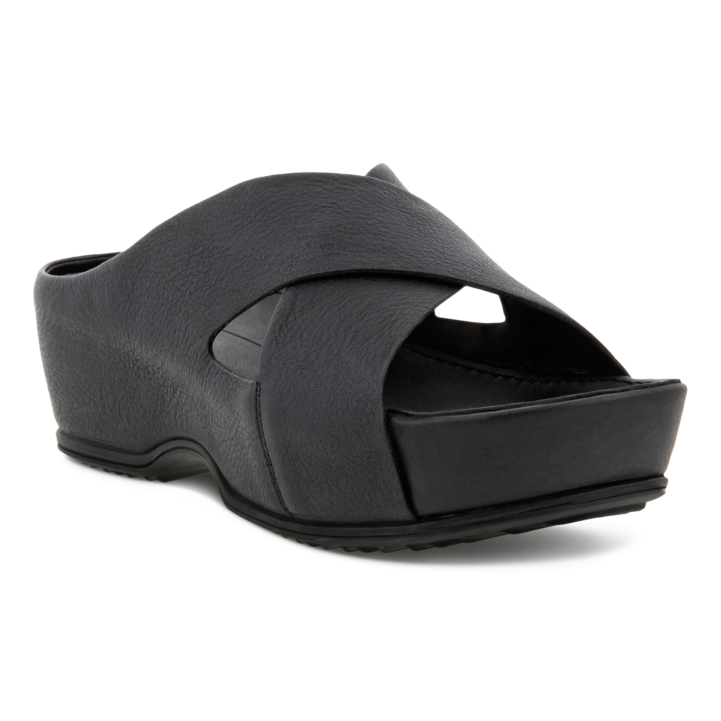 ECCO Ifla ウィメンズ レザークロッグ - Black - Main