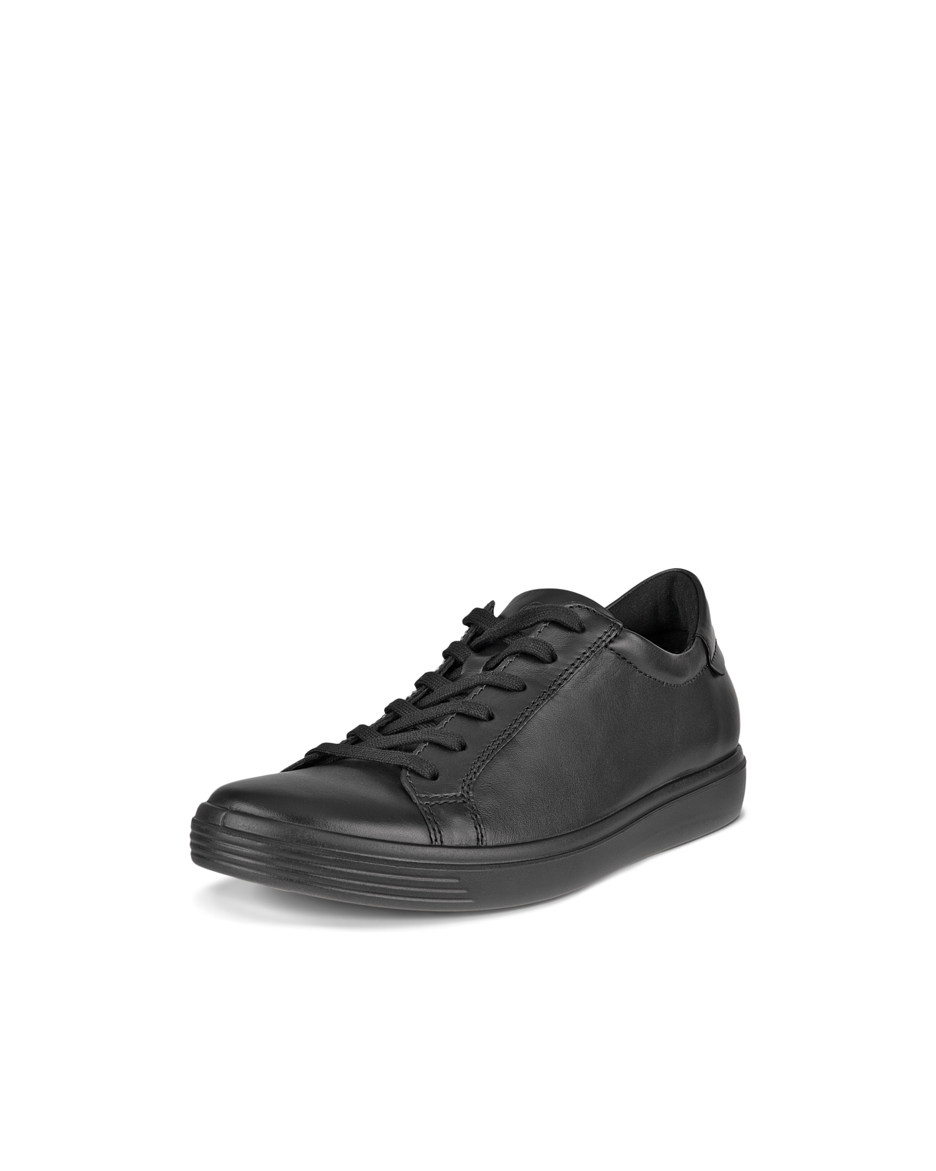 Women's ECCO® Soft Classic Leather Sneaker - Black - Main