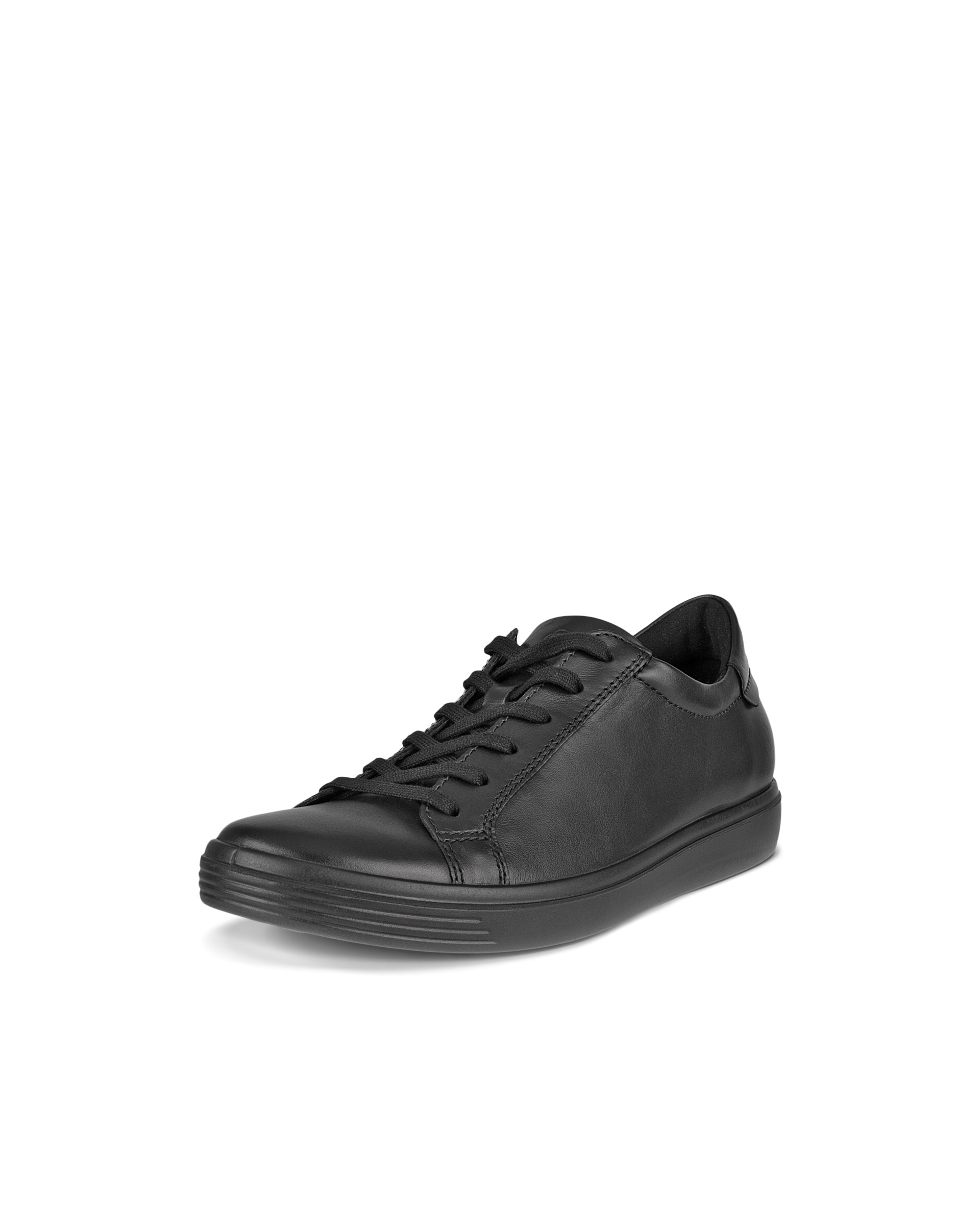 Women's ECCO® Soft Classic Leather Sneaker - Black - Main