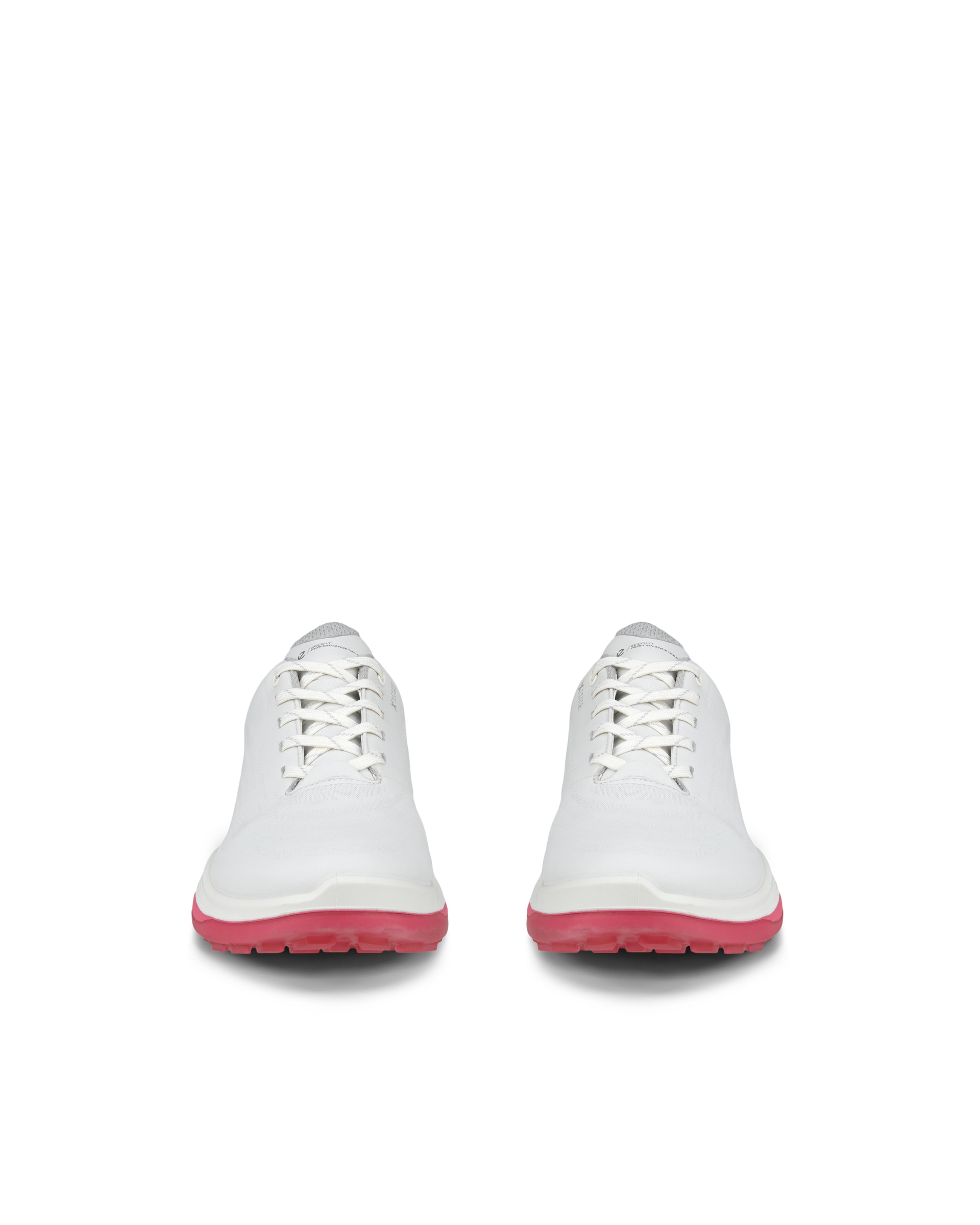 Women's ECCO® Golf LT1 Hybrid Leather Waterproof Shoe - White - Front pair