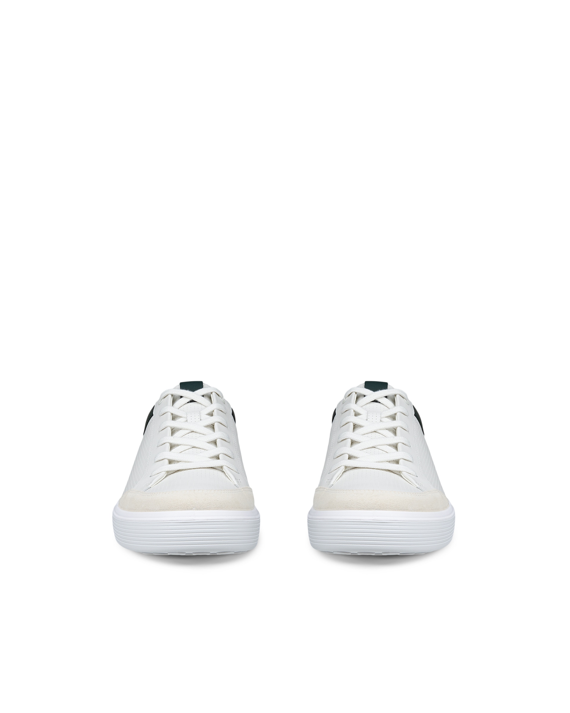 Men's ECCO® Soft 60 Leather Sneaker - White - Front pair