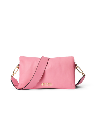 ECCO® Pinch Soft Large Leather Crossbody Bag - Pink - Main