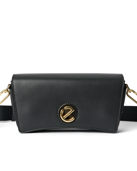 ECCO® Pinch Leather Crossbody Bag | Black