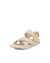 Women's ECCO® Damara Nubuck Flat Sandal - Beige - Main