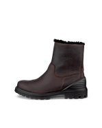 Warmlined Zip Boot - Brown - Outside