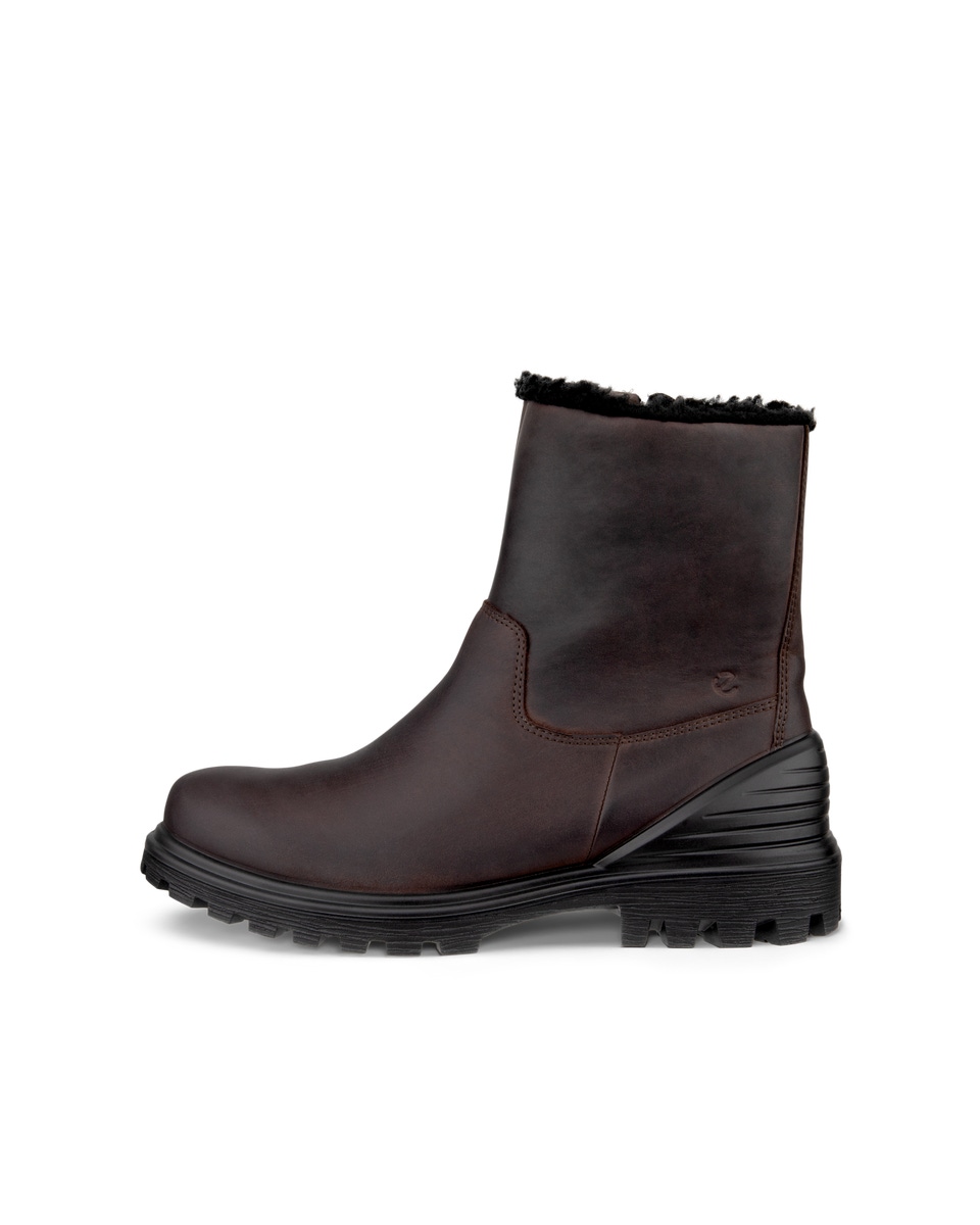 Warmlined Zip Boot Brown