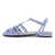 Women's ECCO® Anine Squared Leather Sandals - Blue - Inside