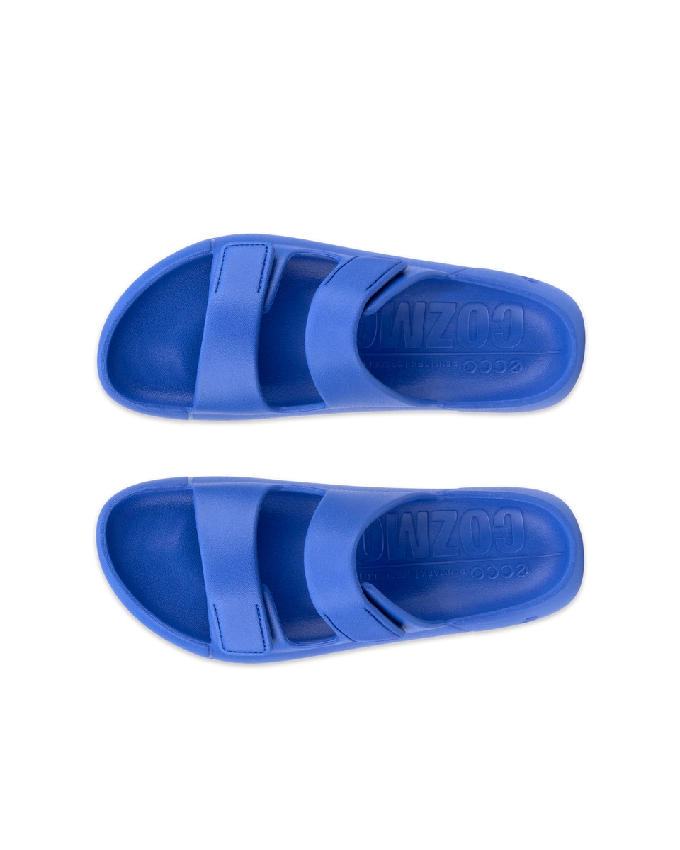 Ecco sandals mens blue on sale