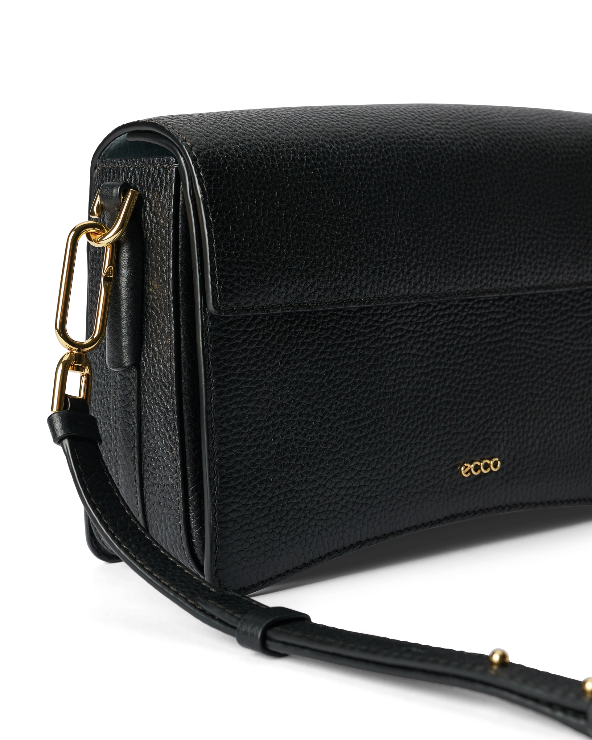 ECCO® Sac bandoulière en cuir - Noir - Detail-1