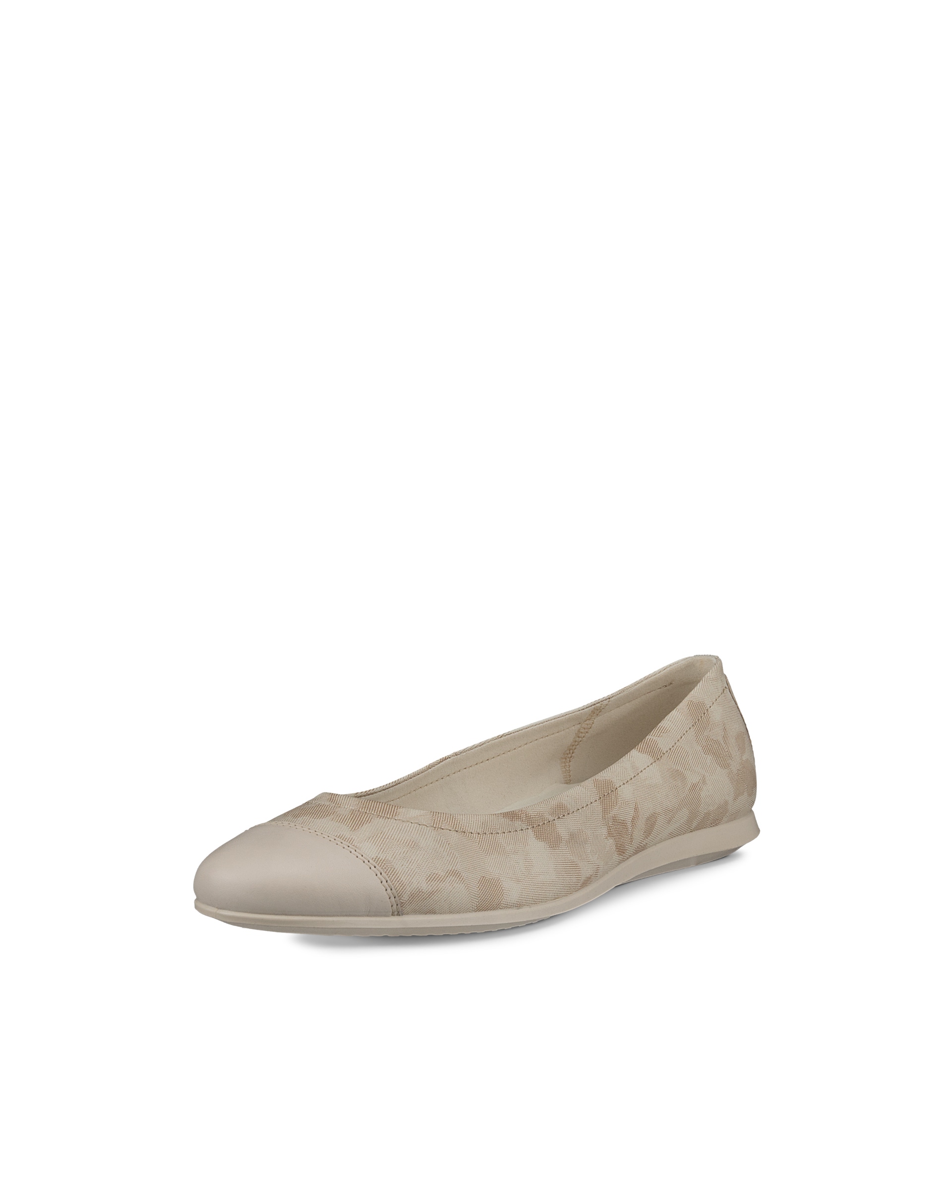 Women's ECCO® Touch 2.0 Leather Ballerina - Yellow - Main