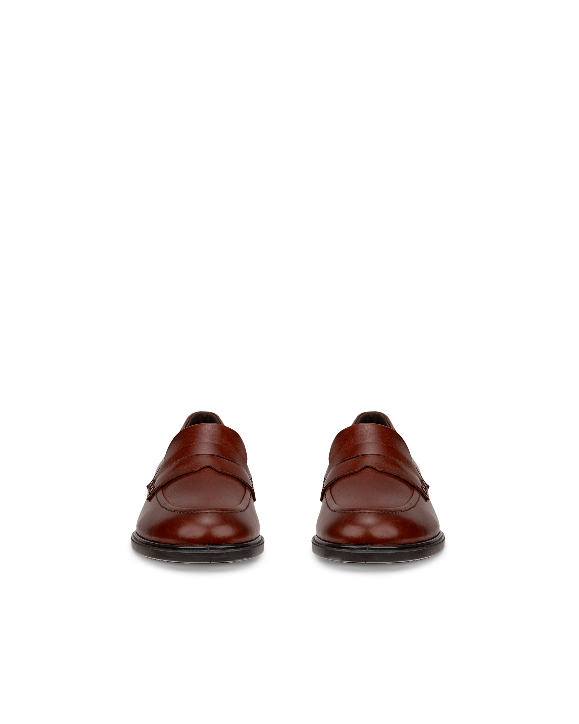 Mocassins couro mulher ECCO® DRESS CLASSIC 15 - Castanho - Front pair