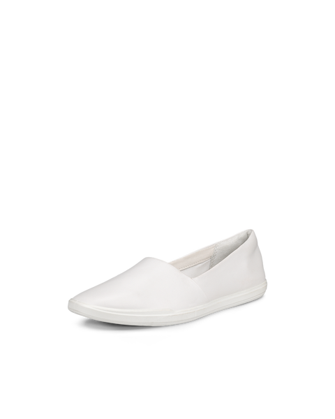 Women's ECCO® Simpil Leather Slip-On | White