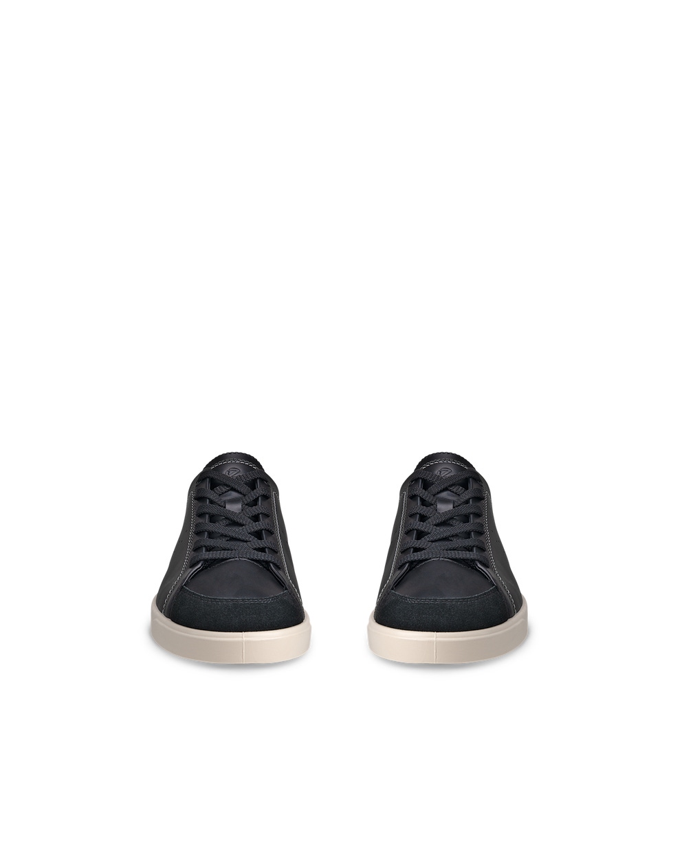 Women's ECCO® Street Lite Leather Sneaker - Black - Front pair