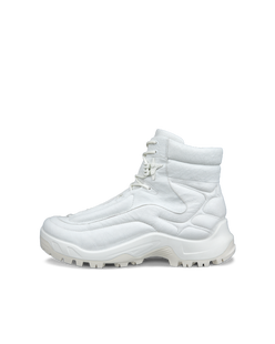 Men's ECCO® Offroad Leather Outdoor Ankle Boot - White - Outside