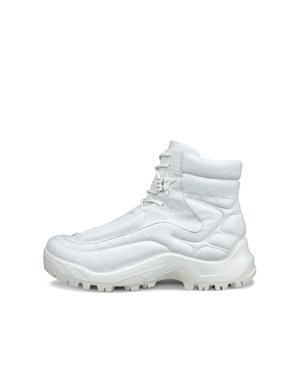 Men's ECCO® Offroad Leather Outdoor Ankle Boot - White - Outside