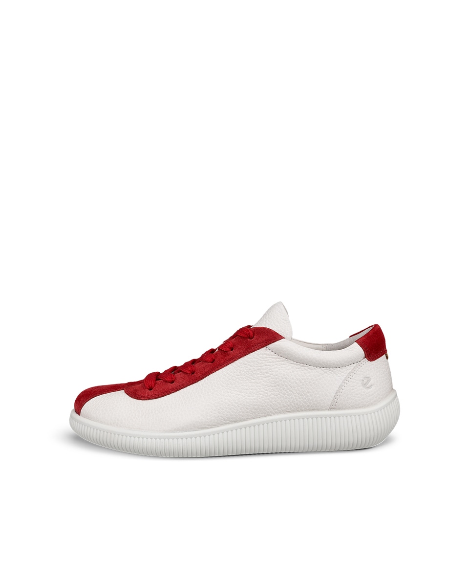 Red ecco sneakers on sale