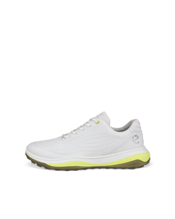 ECCO® Golf LT1 chaussure de golf imperméable en cuir pour homme - Blanc - Outside