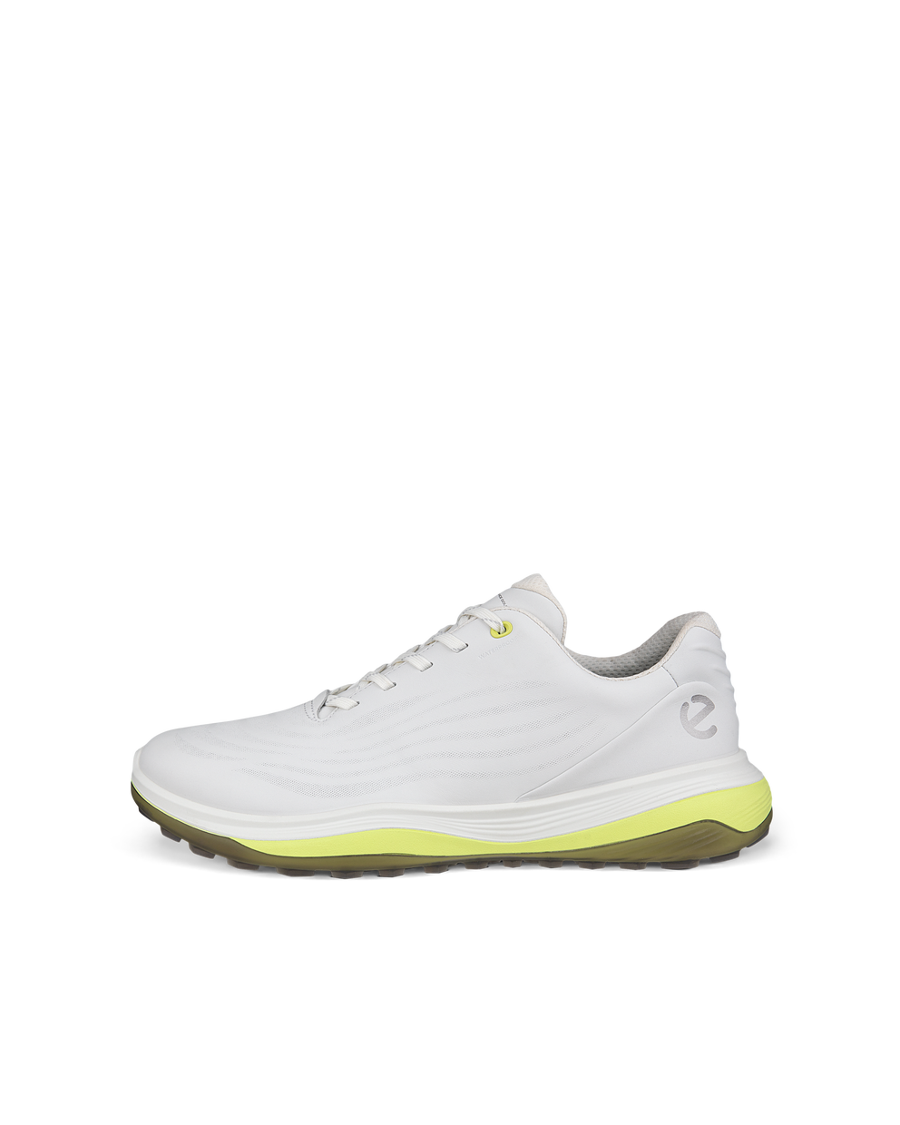 ECCO® Golf LT1 chaussure de golf imperméable en cuir pour homme - Blanc - Outside