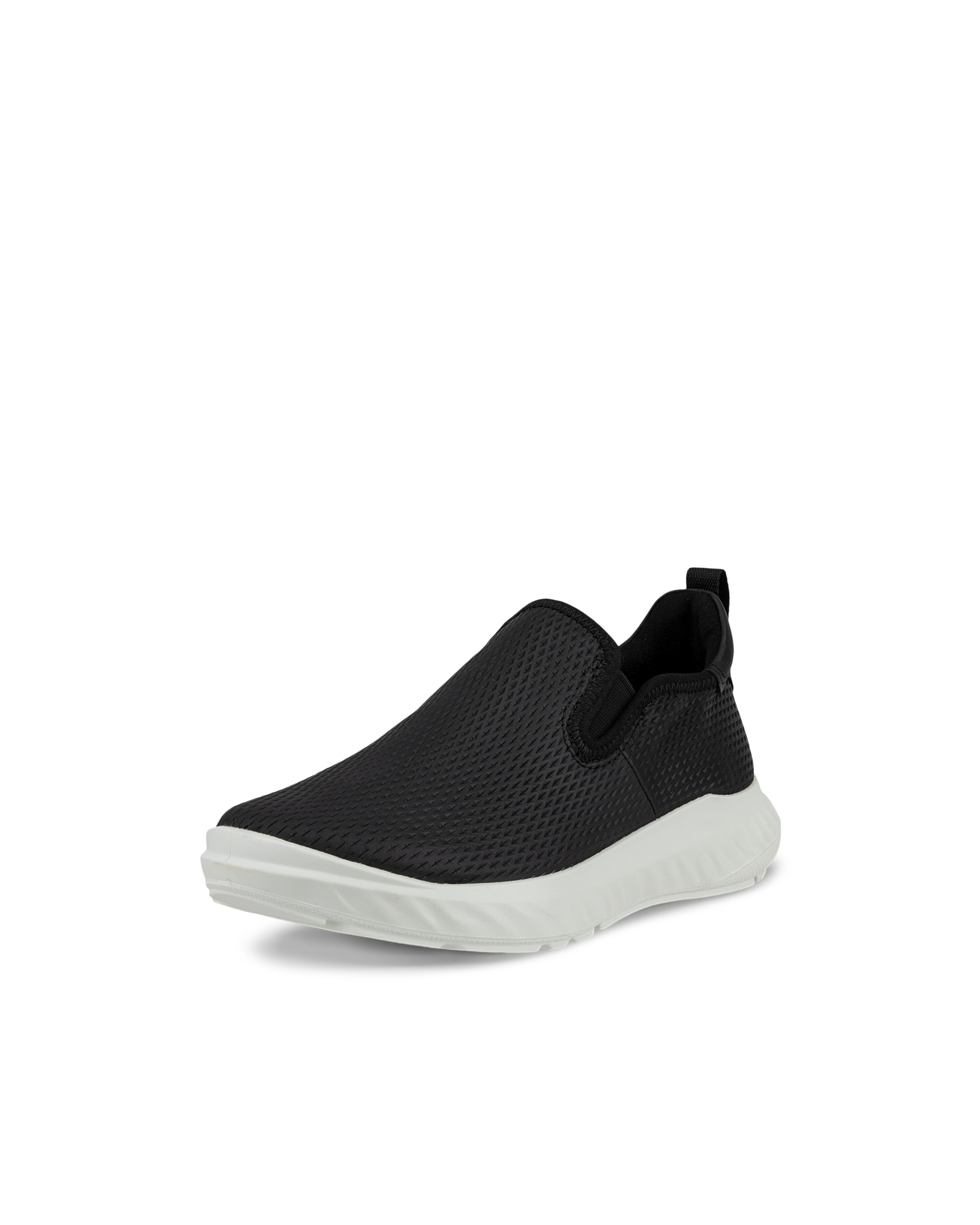 Women's ECCO® ATH-1FM Nubuck Slip-On Sneaker - Black - Main