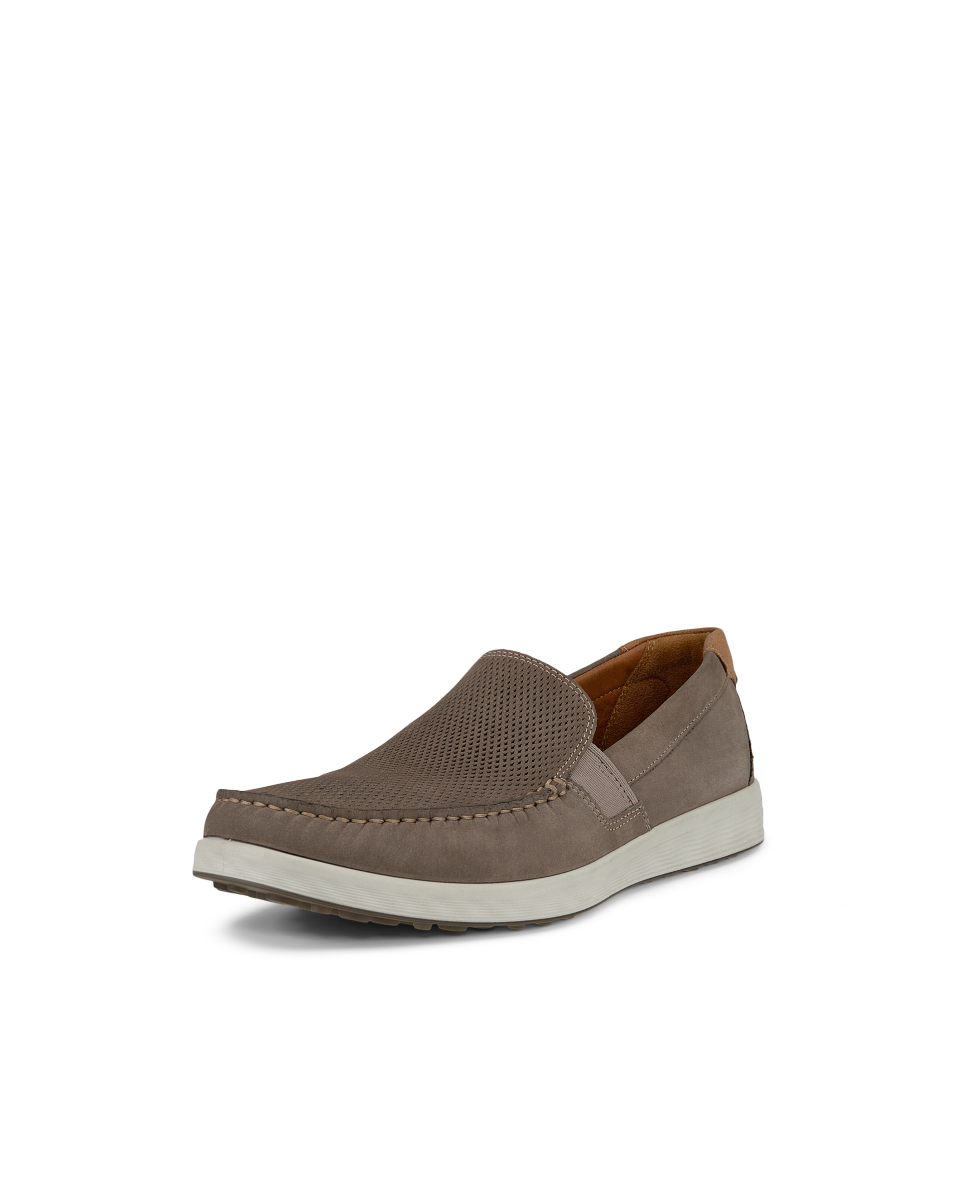 Men's ECCO® S Lite Moc Nubuck Moccasin - Grey - Main