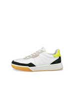 ECCO Street Court メンズ レザースニーカー - White - Outside